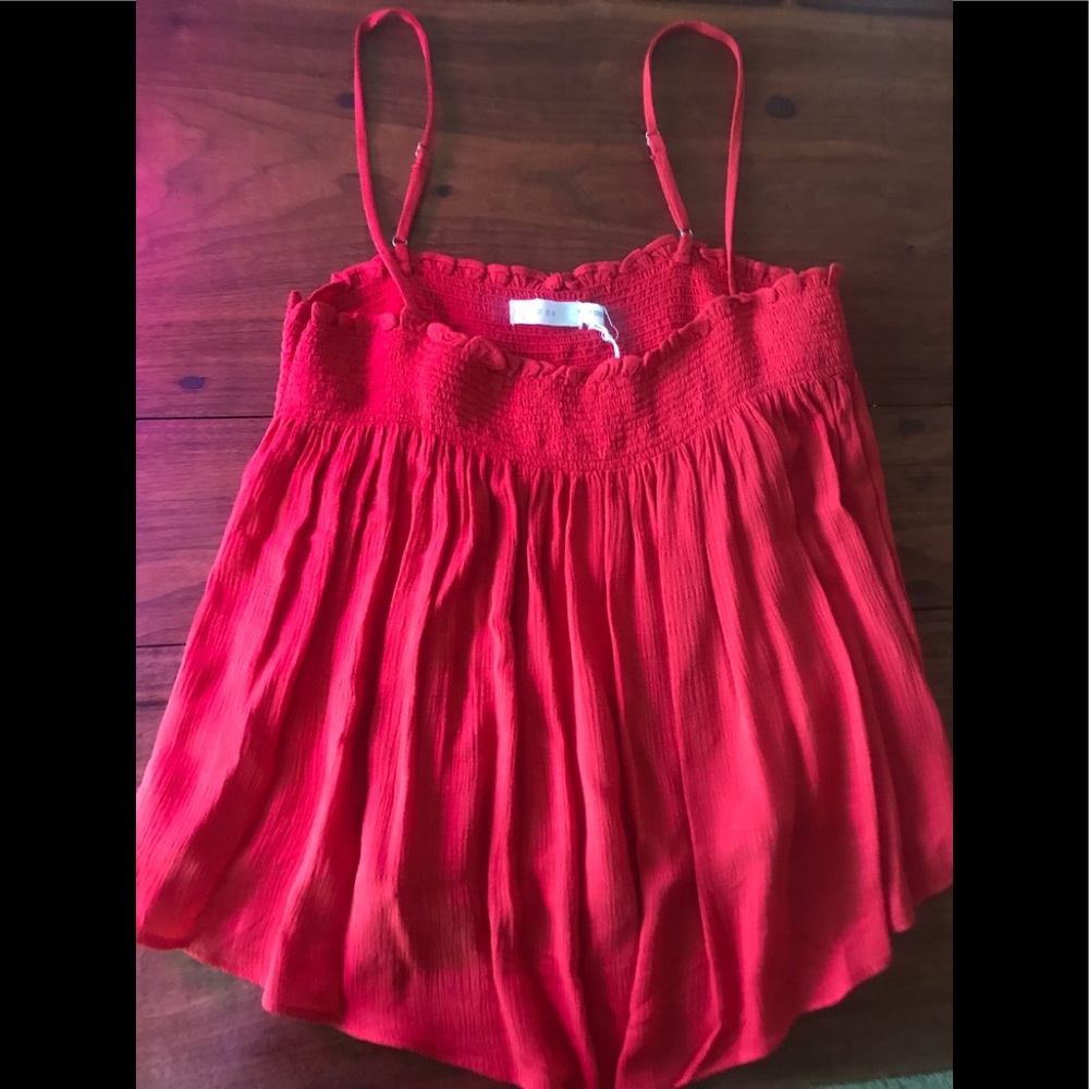 NWT Lush top orange